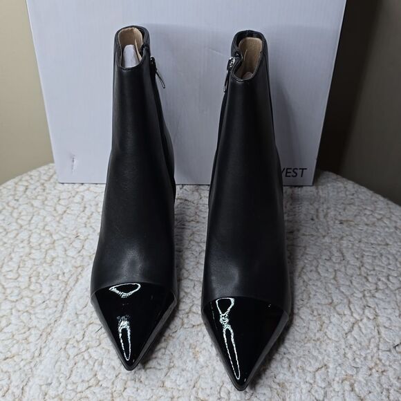 NIB Nine West Birgy Pointy Cap Toe Dress Booties Size 7.5 - Picture 2 of 8